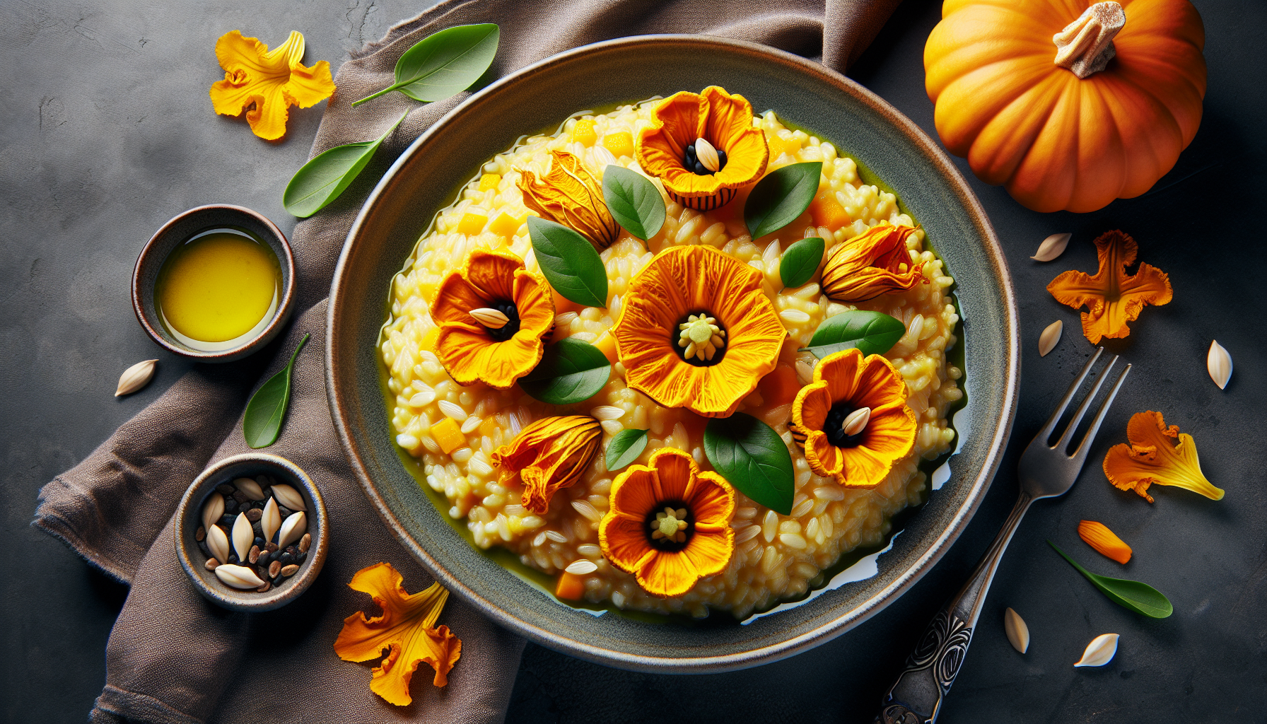 risotto fiori di zucca